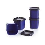 Tupperware Stoompotjes (4), Ophalen of Verzenden, Nieuw, Blauw