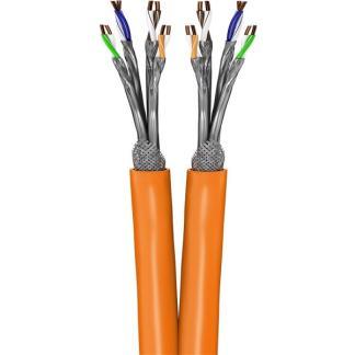 Dubbele netwerkkabel | Cat7 S/FTP | 100 meter, Computers en Software, Pc- en Netwerkkabels, Nieuw, Verzenden