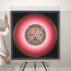 106 cm - Large Painting of Tibetan Tradition - Mandala