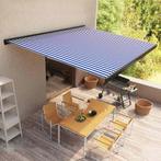 vidaXL Luifel gemotoriseerd 350x250 cm blauw en wit, Verzenden, Nieuw