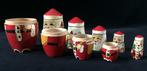Santa Claus / Japanese Vintage Wooden Matryoshka Doll - Pop, Antiek en Kunst