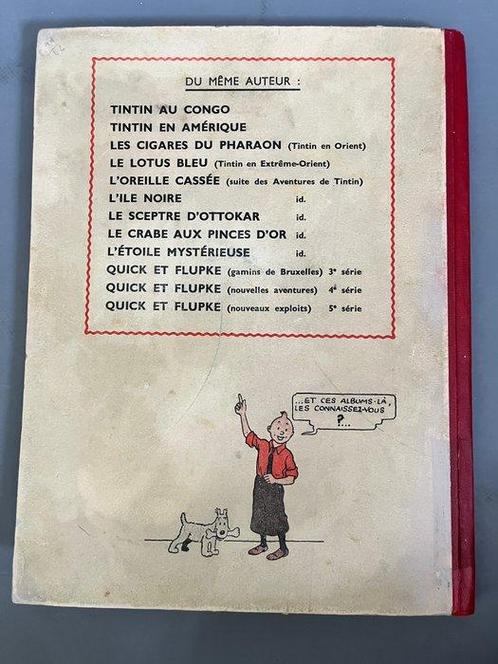 Tintin T6 - Loreille cassée N&B (A18) - Grande image - C -, Boeken, Stripboeken
