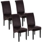 Eetkamerstoel, ergonomisch, massief hardhout - bruin, Set va, Huis en Inrichting, Stoelen, Verzenden, Nieuw