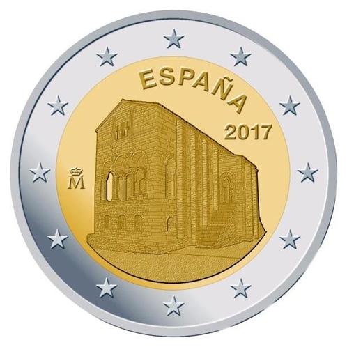 Spanje 2 Euro Naranco 2017 UNC, Postzegels en Munten, Munten | Europa | Euromunten, Verzenden