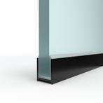 Dry glaze U-profiel-Zwart - 2400 mm-1 afdekkap, Doe-het-zelf en Verbouw, Metalen, Ophalen of Verzenden, Nieuw