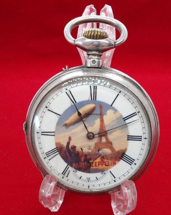 Paris Zeppelin by A.S.Toole - Pocket watch key - 1900-1949, Sieraden, Tassen en Uiterlijk, Horloges | Heren