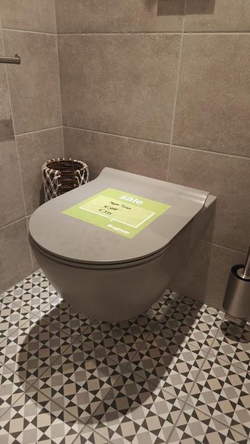 Showmodel Wandcloset toiletpot beton grijs randloos - 0038 beschikbaar voor biedingen