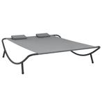 Lounger Antraciet | Grote Retourdeal (loungebed), Tuin en Terras, Ophalen of Verzenden, Nieuw, Metaal