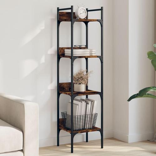 vidaXL Boekenkast 4-laags 35x30x138,5 cm bewerkt hout, Huis en Inrichting, Kasten | Boekenkasten, Nieuw, Overige houtsoorten, Verzenden