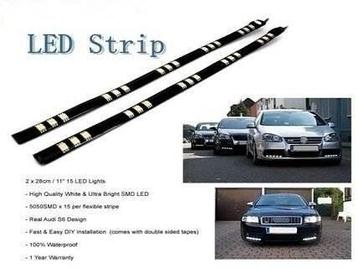 2x LED strip Wit - 30cm ledstrings beschikbaar voor biedingen