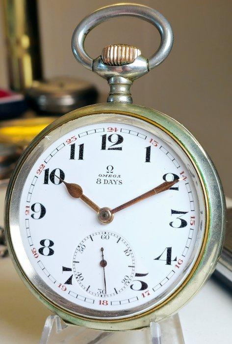Omega - 8 days XXL pocket watch - 6736884 - 1850-1900, Sieraden, Tassen en Uiterlijk, Horloges | Heren
