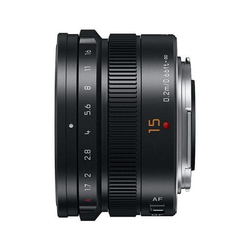 Panasonic Leica DG Summilux 15mm f/1.7 ASPH MFT-mount Zwart, Audio, Tv en Foto, Fotografie | Lenzen en Objectieven, Groothoeklens