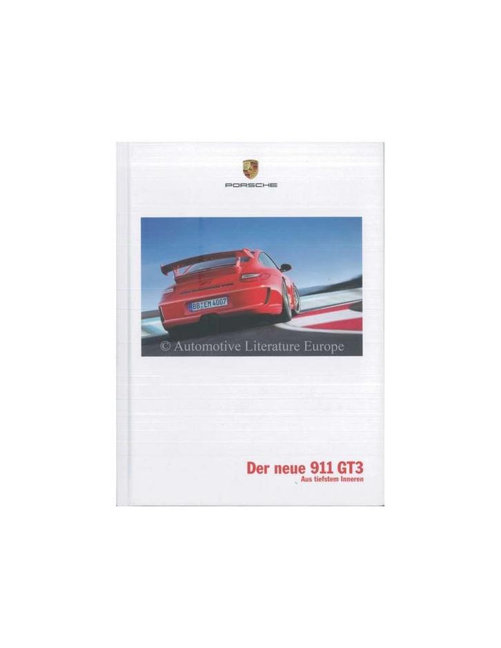 2009 PORSCHE 911 GT3 HARDCOVER BROCHURE DUITS, Boeken, Auto's | Folders en Tijdschriften, Porsche