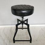 Kruk - Draaikruk in hoogte verstelbaar - Leder, Metaal