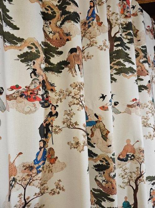 Exclusieve oosterse stof witte achtergrond - 300x280cm -, Antiek en Kunst, Antiek | Kleden en Textiel