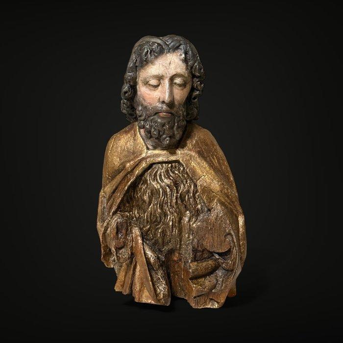 sculptuur, Johannes de doper / vroeg 16e eeuw / Zuidelijke, Antiek en Kunst, Antiek | Overige Antiek