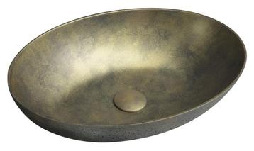 Vrijstaand Waskom Sapho Formigo 60x40 cm Goud beschikbaar voor biedingen