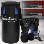 Bokszak - Boksbal - 55 cm lang - 10 kg - Zwart  - Physionics, Verzenden, Zo goed als nieuw