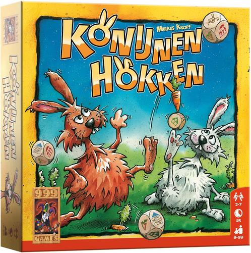 Konijnen Hokken - Dobbelspel | 999 Games - Dobbelspellen, Hobby en Vrije tijd, Gezelschapsspellen | Bordspellen, Nieuw, Verzenden