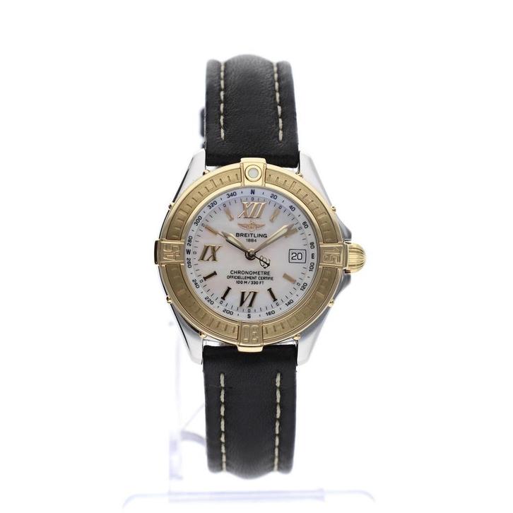 Breitling B-Class / Cockpit D67365; 18k. Goud/stalen dame..., Sieraden, Tassen en Uiterlijk, Horloges | Heren, Zo goed als nieuw