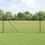 vidaXL Hexagon Tuinafscheiding Grijs 1.4x25 m Staal, Verzenden, Nieuw, IJzer
