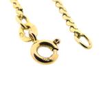 Gouden S-schakel ketting | 53,5 cm (unisex, gouden ketting), Sieraden, Tassen en Uiterlijk, Kettingen, Ophalen of Verzenden, Gebruikt
