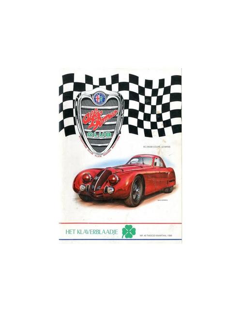 1989 ALFA ROMEO CLUB HET KLAVERBLAADJE 46 NEDERLANDS, Boeken, Auto's | Folders en Tijdschriften, Alfa Romeo
