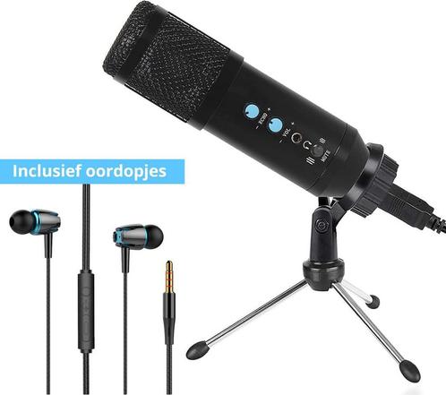 Microfoon voor PC &amp; Laptop met Tripod USB Plug &amp;, Computers en Software, Overige Computers en Software, Nieuw, Ophalen of Verzenden