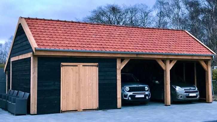 Douglas Drentse kapschuur met schuur 1000x500cm, Tuin en Terras, Tuinhuizen, Ophalen of Verzenden