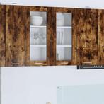 vidaXL Hangkast met opslag Gerookt eiken 80 x 31 x 80 cm, Huis en Inrichting, Keuken | Keukenelementen, Verzenden, Nieuw, Bruin