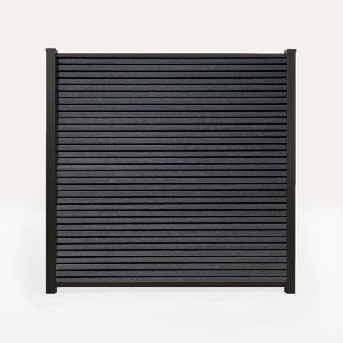 ACTIE - Premium Composiet Schutting Rhombus Zwart, Tuin en Terras, Schuttingen, 1 tot 2 meter, Nieuw, Kunststof, Ophalen of Verzenden