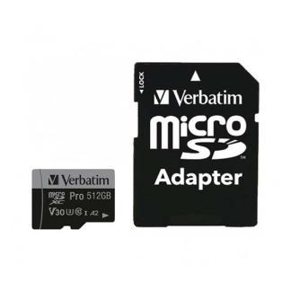 Micro SDXC kaart met adapter | Verbatim | 512 GB, Audio, Tv en Foto, Fotografie | Geheugenkaarten, Nieuw, Verzenden
