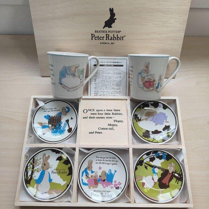 Peter Rabbit - Beatrix Potter - Bord (7) - MUFG Bank Premium, Antiek en Kunst, Curiosa en Brocante