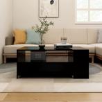 vidaXL Salontafel 102x50x45 cm bewerkt hout zwart, Huis en Inrichting, Tafels | Salontafels, 100 tot 150 cm, Verzenden, Nieuw