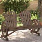 vidaXL Tuinstoel 2-zits Adirondack massief vurenhout, Tuin en Terras, Tuinsets en Loungesets, Verzenden, Nieuw, Hout