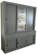 Buffetkast Engels groen Vaassen greeploos 220 x 240cm, Huis en Inrichting, Ophalen of Verzenden, Nieuw