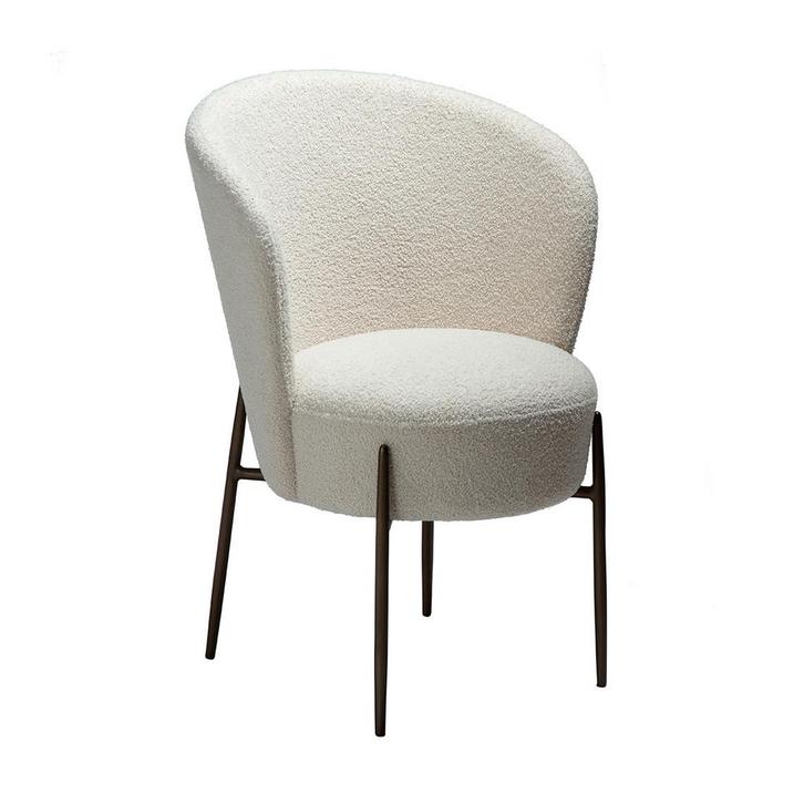 *WOONWINKEL* Dan-Form Orbit Eetkamerstoel Met Hoge Rugleunin, Huis en Inrichting, Stoelen, Grijs, Nieuw, Verzenden