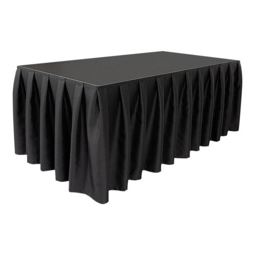 WENTEX® Stage Skirt MCS 300 g/m² Zwart - 620 x 60 cm (B x H), Muziek en Instrumenten, Licht en Laser, Verzenden