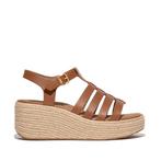 -0% FitFlop  FitFlop Platfforms espadr. leather fisherman we, Kleding | Dames, Schoenen, Verzenden, Nieuw, Bruin