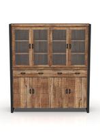 Buffetkast Mangohout Britt 190 cm, Verzenden, Nieuw, Overige houtsoorten, Industriële meubels