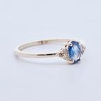 Zonder Minimumprijs - Ring 14 kt. - 0.69ct. tw. Saffier, Nieuw