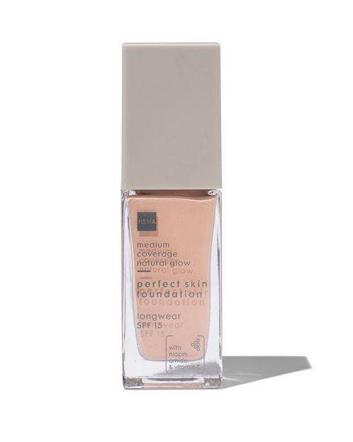 HEMA Perfect skin foundation SPF15 02 ivory rose, Sieraden, Tassen en Uiterlijk, Uiterlijk | Cosmetica en Make-up, Nieuw, Verzenden