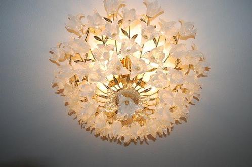 F.A.L - Plafondlamp - Maan Lelie - Muranoglas - 62 Lelium, Antiek en Kunst, Antiek | Lampen