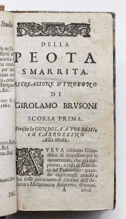 Brusoni - La Peota Smarrita - 1662, Antiek en Kunst, Antiek | Boeken en Bijbels