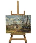 Escuela Catalana (XX) - Tarde en la llanura - NO RESERVE, Antiek en Kunst, Kunst | Schilderijen | Klassiek