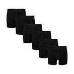 Zaccini 6-pack boxershorts - black on black (zwart)
