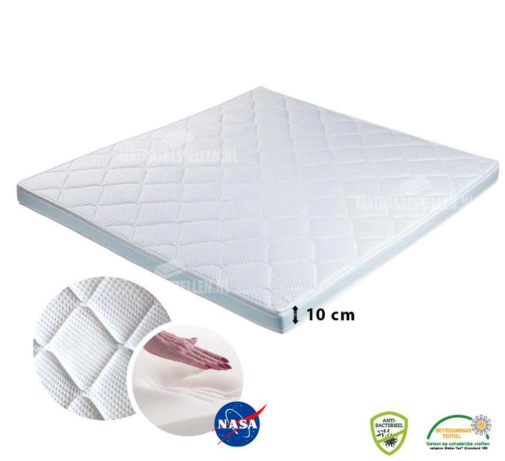 Tencell topper NASA - 10cm - 120/210, Huis en Inrichting, Slaapkamer | Beddengoed, Overige typen, Wit, Nieuw, Verzenden