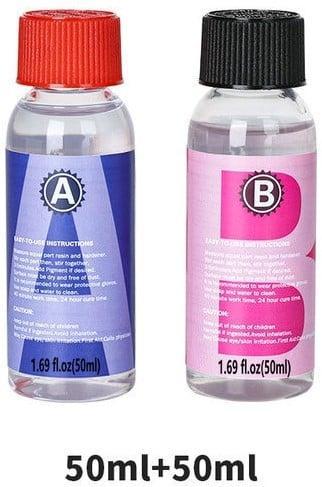 Epoxy giethars a en b 1:1 50+50 ml clear resin crystal art, Hobby en Vrije tijd, Knutselen, Nieuw, Ophalen of Verzenden