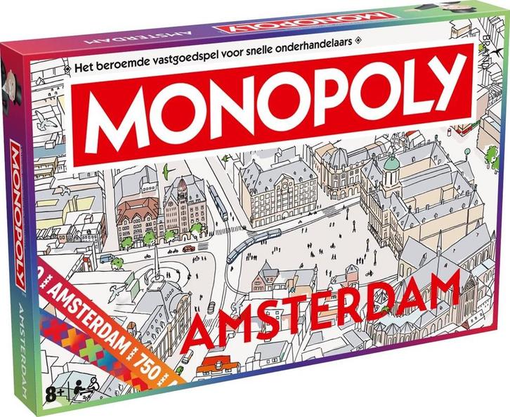 Monopoly Amsterdam (Nederlands) | Identity Games -, Hobby en Vrije tijd, Gezelschapsspellen | Bordspellen, Nieuw, Verzenden