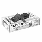 SOFT line Nitril handschoenen - zwart- 100 stuks - Extra, Diversen, Verpleegmiddelen, Verzenden, Nieuw